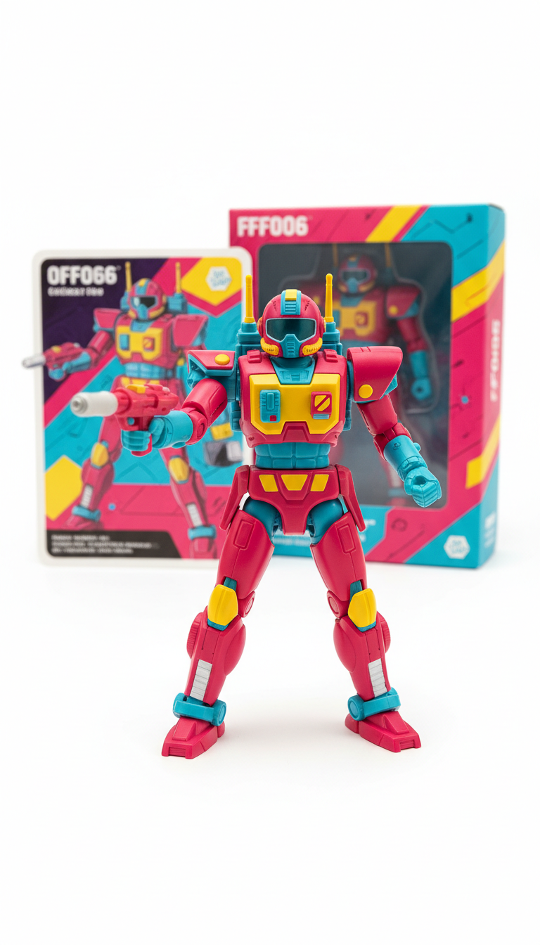 Retro Mech Pilot figure with special drop packaging