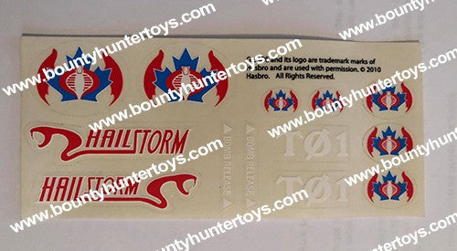 2010 Canadian G.I. Joe Convention Hailstorm Stickers