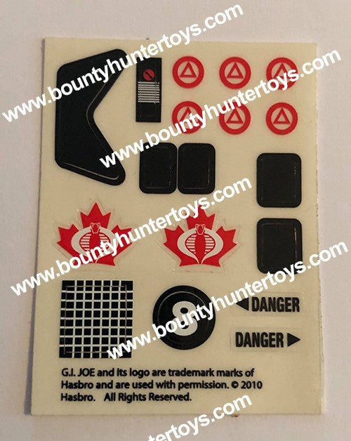 2010 Canadian G.I. Joe Convention SNAKE stickers
