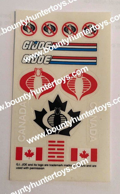 Canadian G.I. Joe Convention BONUS stickers