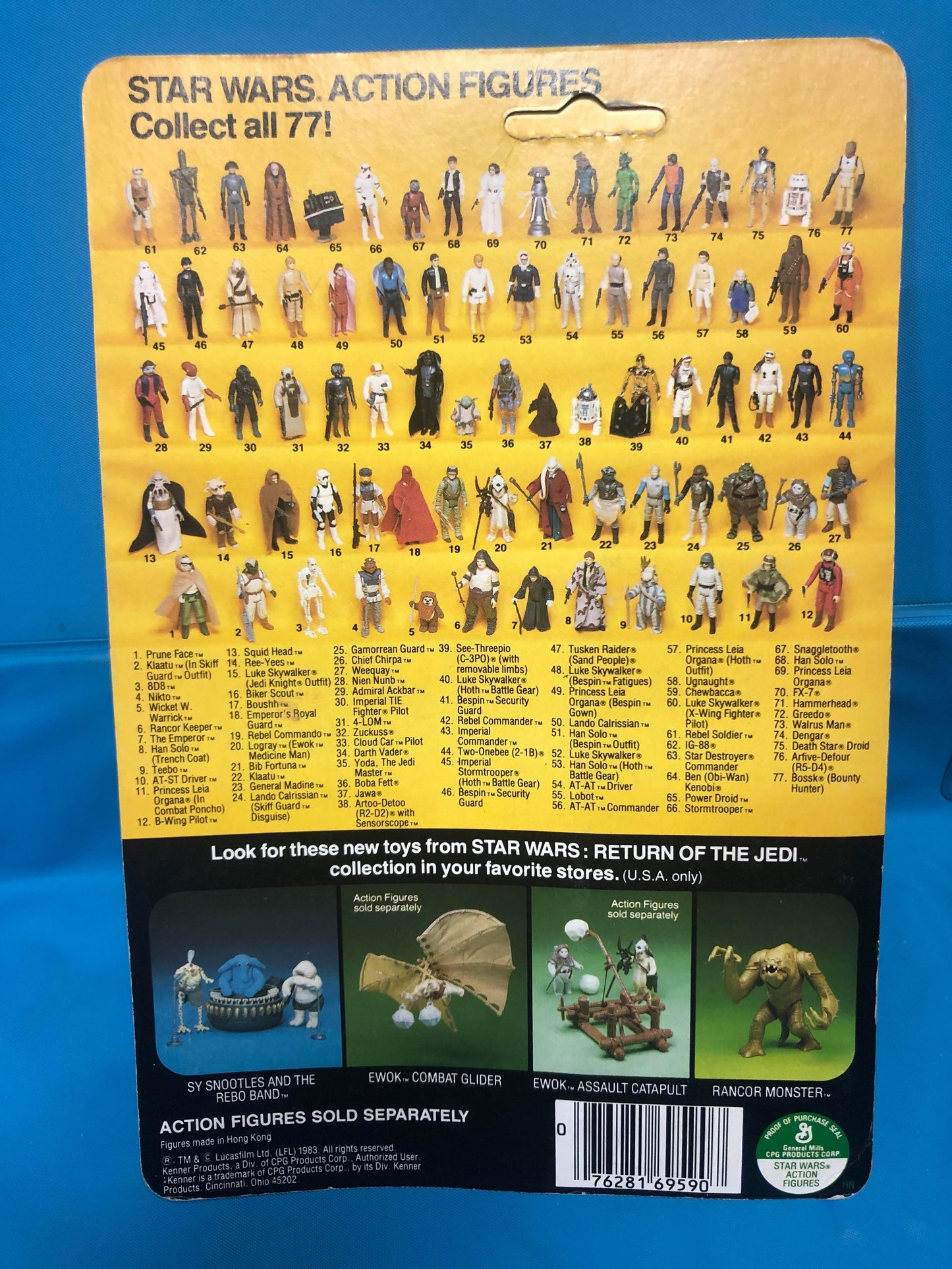 Squid Head - 77 Back (Unpunched)