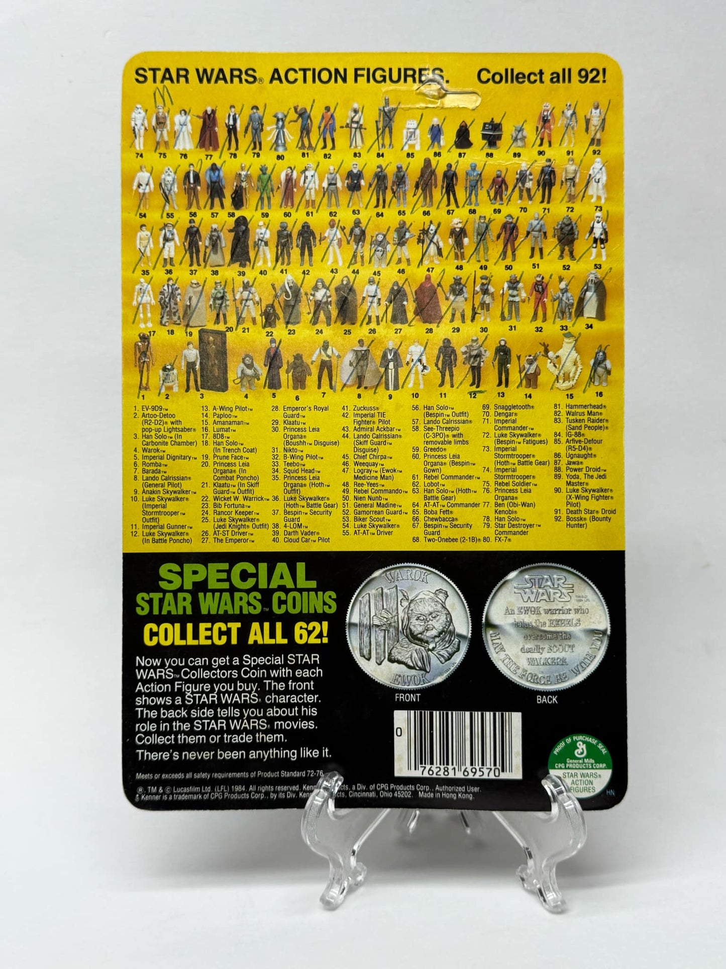 Princess Leia in Combat Poncho - 92 Back - POTF