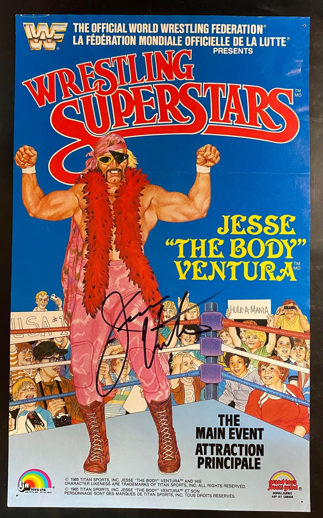 Jesse Ventura LJN Poster : Signed