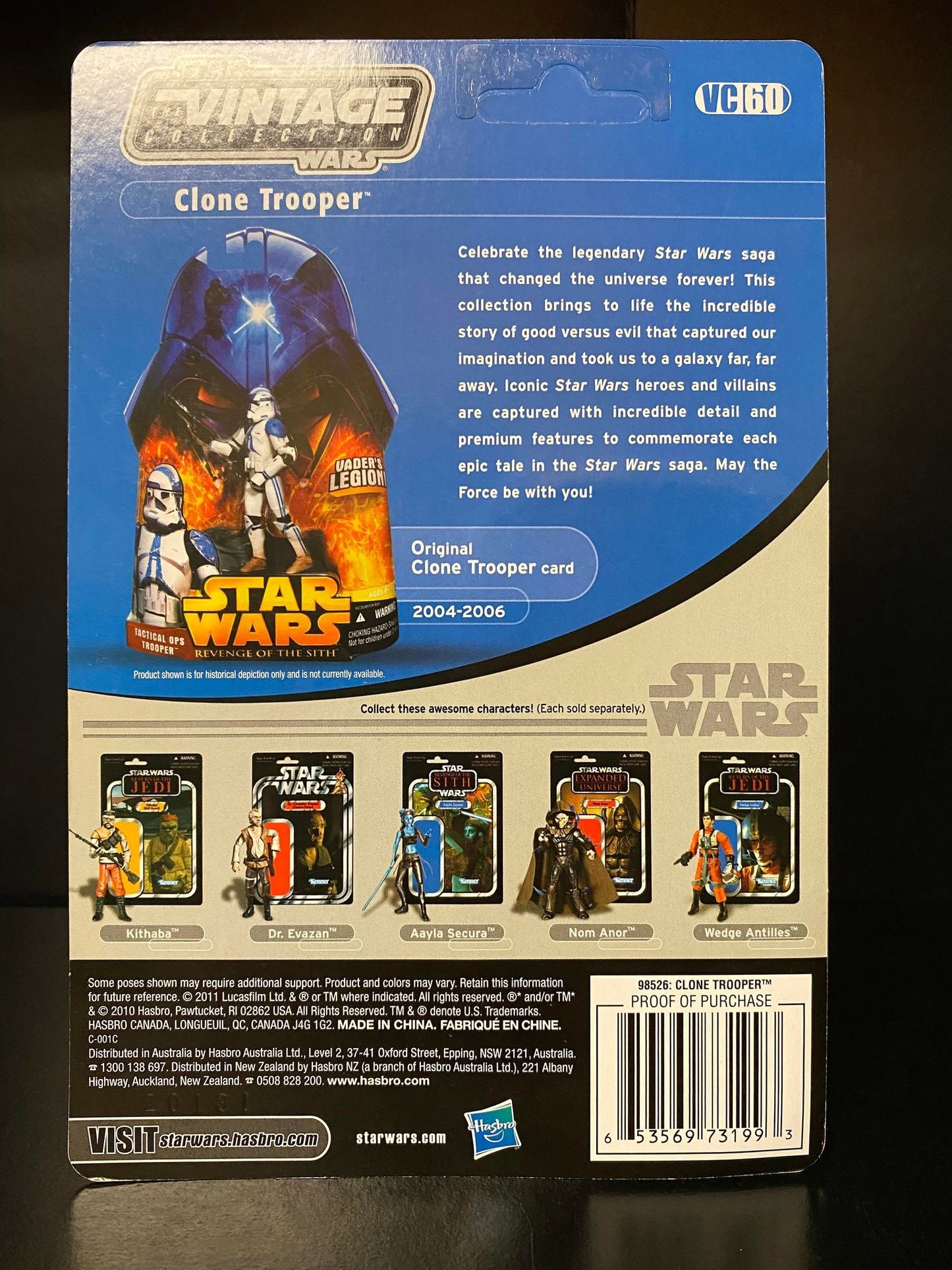 Clone Trooper (501st Legion) : UNPUNCHED (VC60)