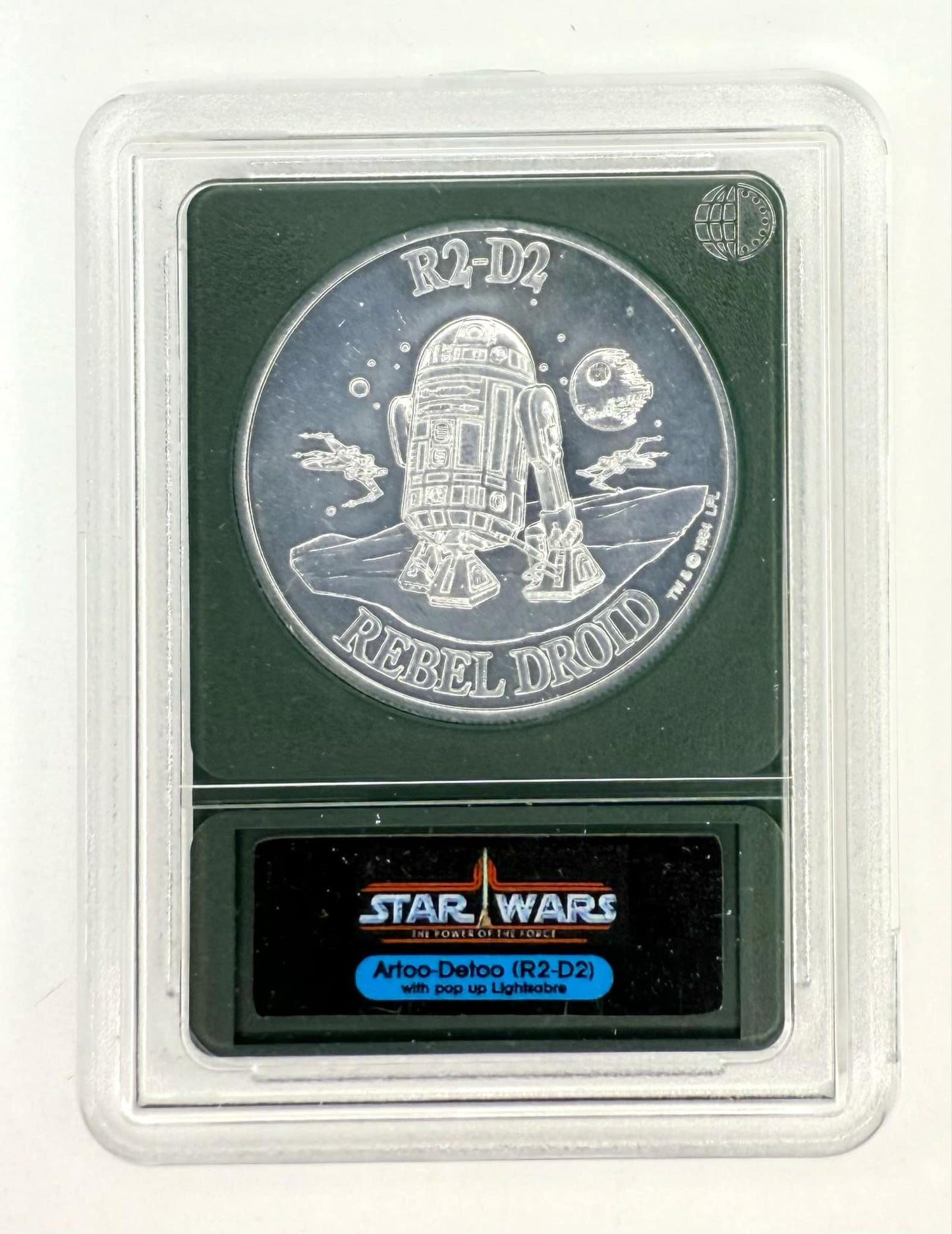 R2-D2 w/ Pop Up Lightsaber Coin