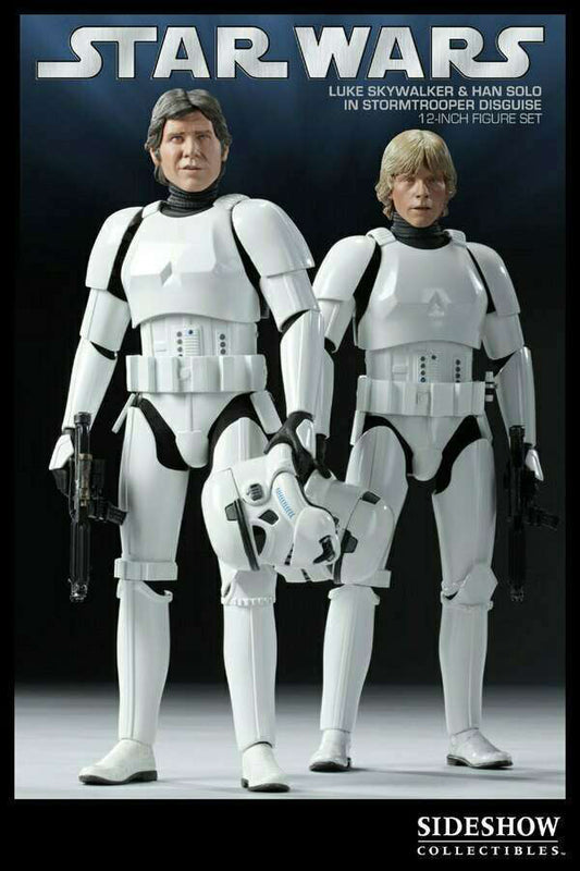 Han Solo & Luke Skywalker in Stormtrooper Disguise