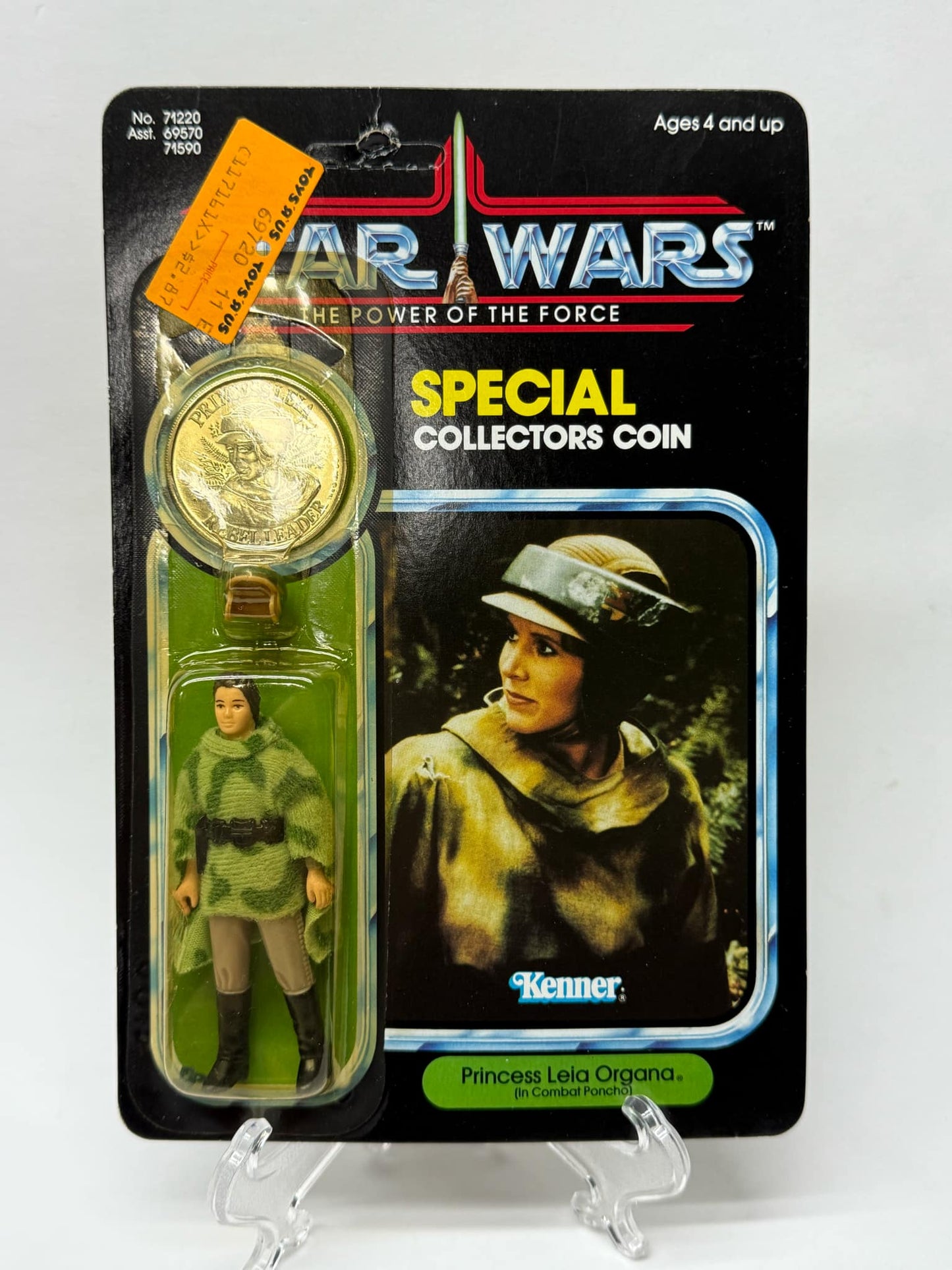 Princess Leia in Combat Poncho - 92 Back - POTF