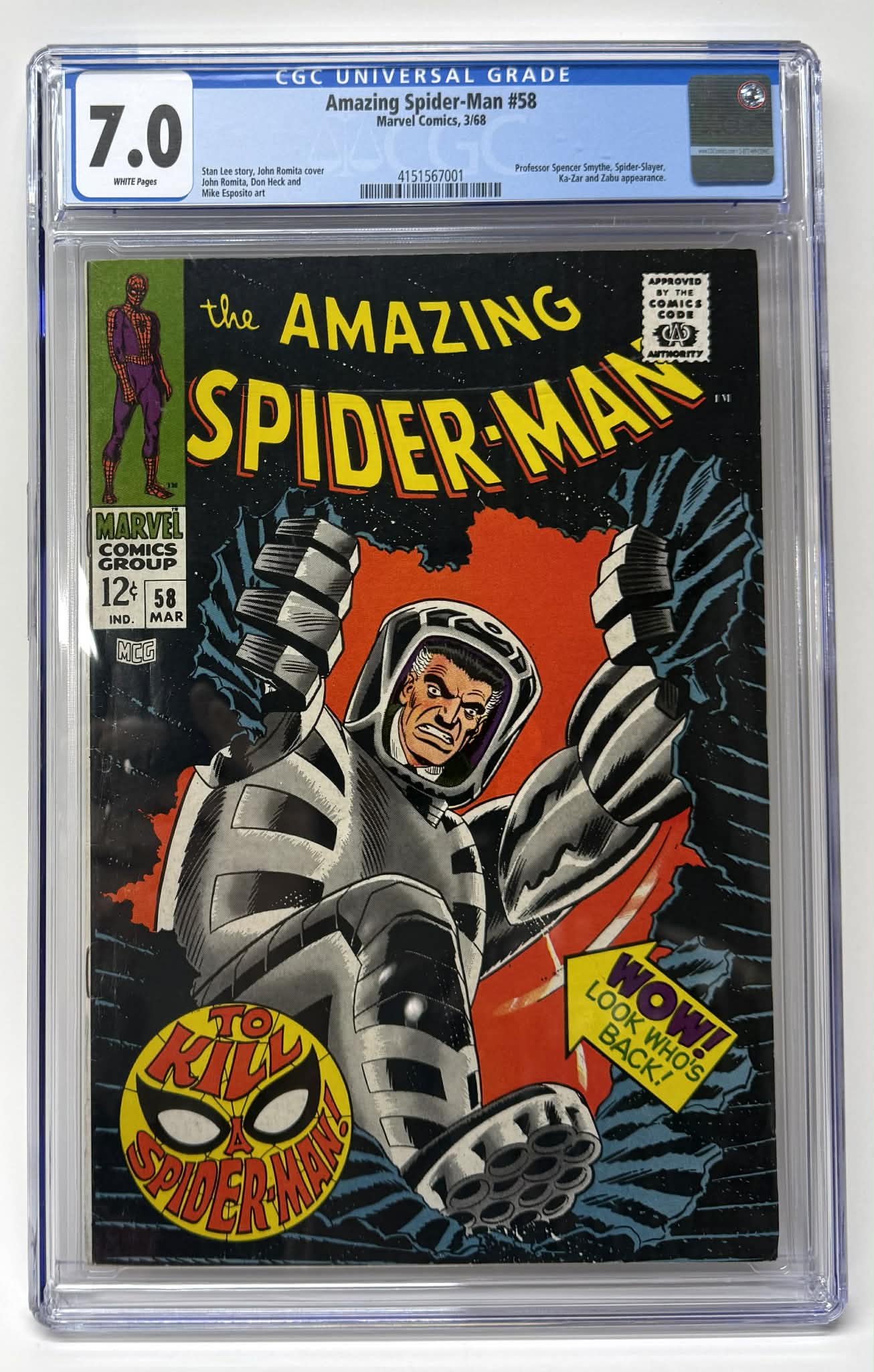 Amazing Spider-Man #58 : CGC 7.0