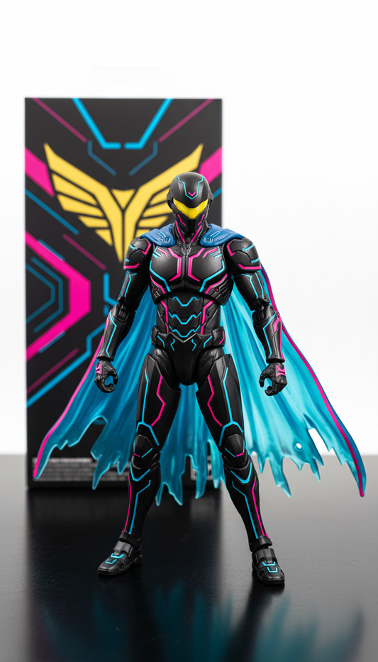 Neon Shadow Agent figure with variant artwork