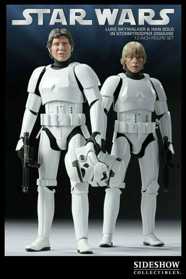 Han Solo & Luke Skywalker in Stormtrooper Disguise