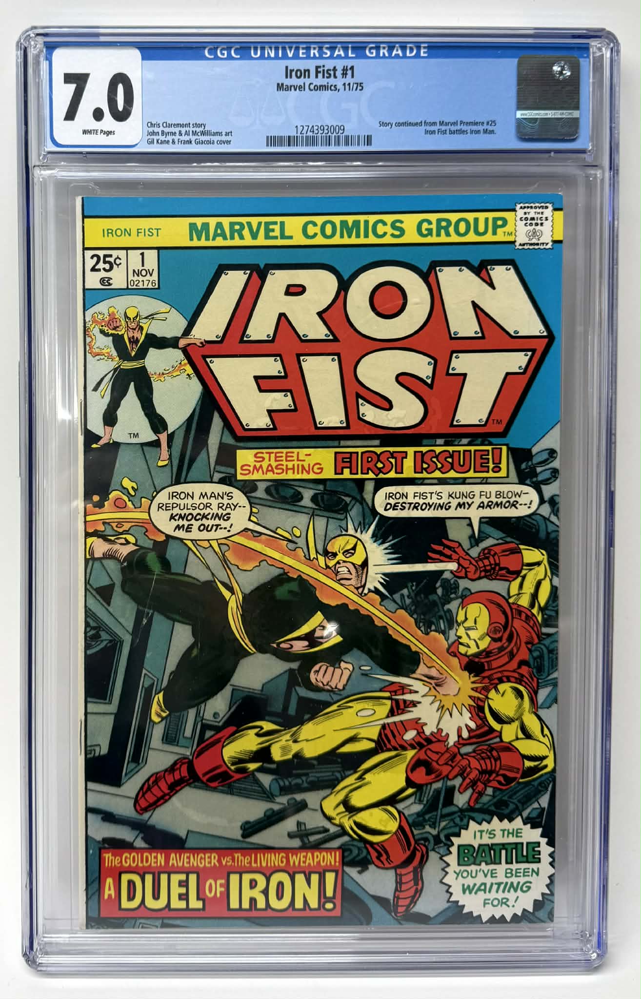 Iron Fist #1 : CGC 7.0